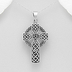 Large Celtic High Cross Necklace